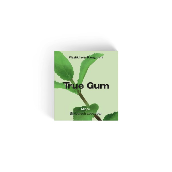 True Gum - Plastikfreie Kaugummi - Minze & Matcha - 100% Biologisch abbaubar