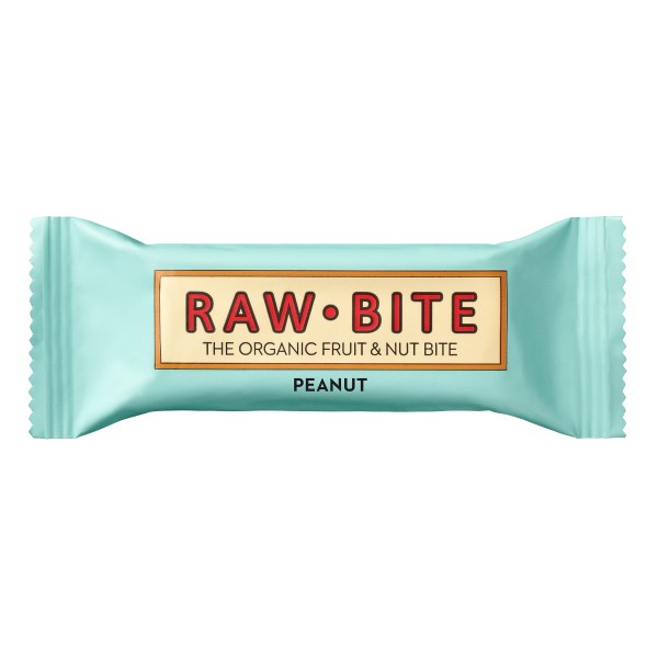 Raw Bite - Peanut Riegel - Frucht-Nussriegel mit Erdnüssen, Datteln und Meersalz
