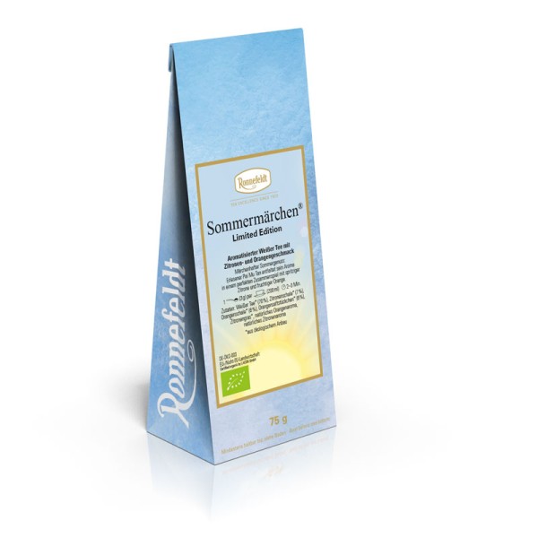 Ronnefeldt - Sommermärchen® - Bio - Aromatisierter Weißer Tee mit Zitronen- und Orangengeschmack - 75g