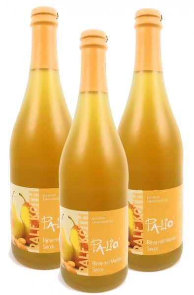 Palio - Birne mit Mandel Secco 3x 0,75l - Fruchtiger Perlwein - Prämiert