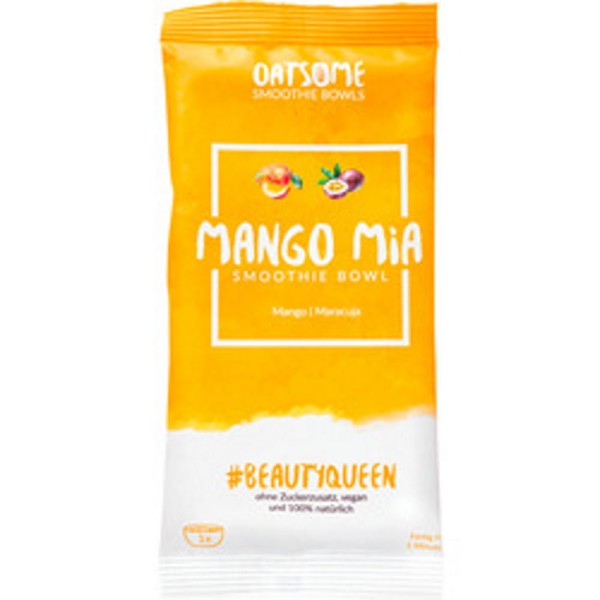 Oatsome Smoothie Bowl Mango & Maracuja - Smoothie zum löffeln - Frühstückersatz, vegan, zuckerfrei, 100% natürlich (Mango Mia, 50g)