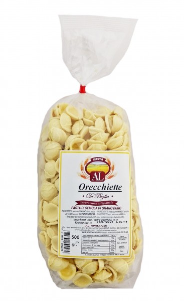 Frische Orecchiette Nudeln aus Italien 500g - Orecchiette – trafila in bronzo