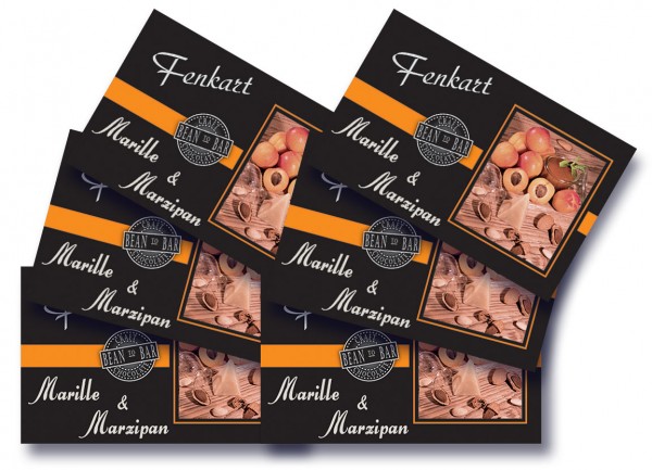Marille Marzipan Schokolade 6x 80g - Fenkart Schokoladengenuss - "Bean to Bar" Schokolade 
