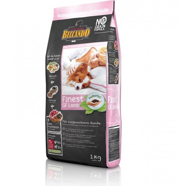 Hunde Trockenfutter - Adult Lamb mit Lamm 1kg - Getreidefrei Belcando Hundefutter