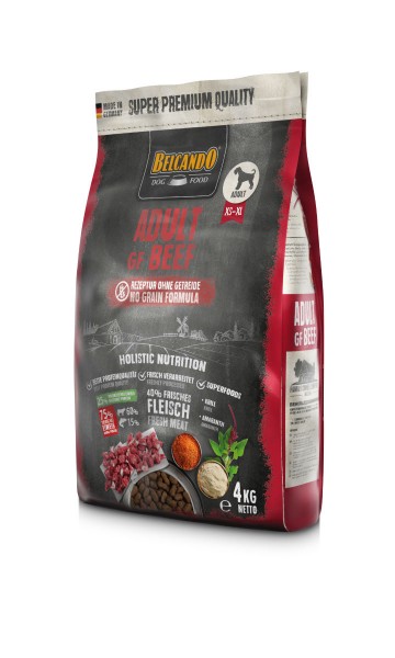 Belcando Adult GF Beef getreidefreies Hundefutter | Trockenfutter ohne Getreide 1x 4 kg