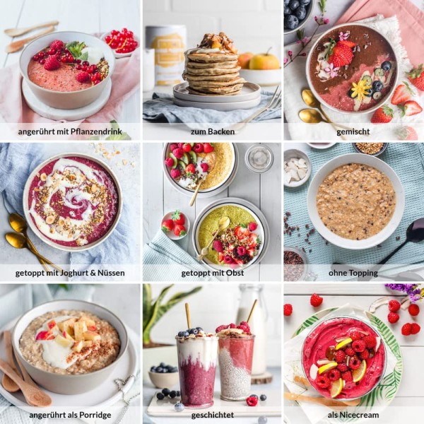 Oatsome - Holla die Nussfee - Smoothie Bowl - Nährstoff Frühstück mit 100% natürlichen Zutaten & ohne Zusatzstoffe und raffinierten Zucker - Lange satt mit nur 200 kcal - 400g