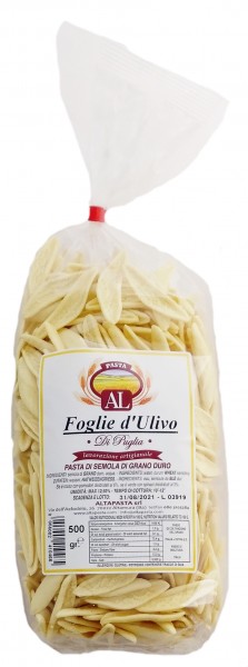 Frische Foglie d'Ulivo Nudeln aus Italien 500g – trafila in bronzo - Olivenblatt Nudeln