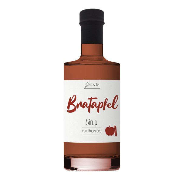 BIO Bratapfel-Sirup 350ml - Genüssle Apfelsirup vom Bodensee - Bratapfel Sirup