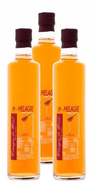 Honigessig mit Blütenhonigmet aus Spanien- Premium Qualität- Naturprodukt- im Faß gereift- 3x 500 ml