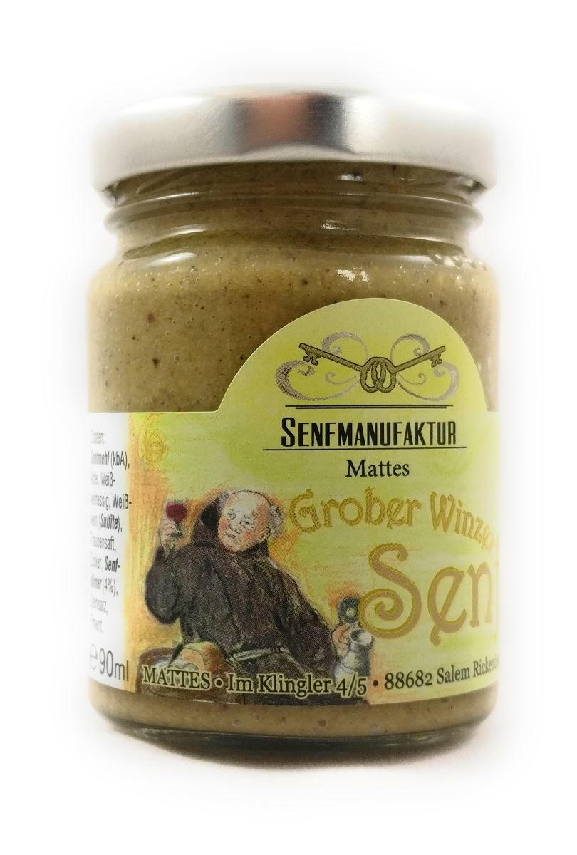 Feinster Grober Winzer Senf von der Senf Manufaktur 1x 90 ml ...