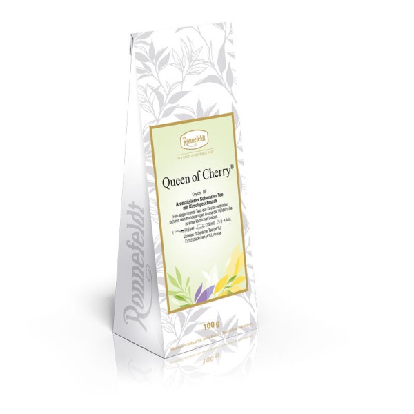 Ronnefeldt - Queen of Cherry - Aromatisierter Schwarzer Tee mit Kirschgeschmack - 100g
