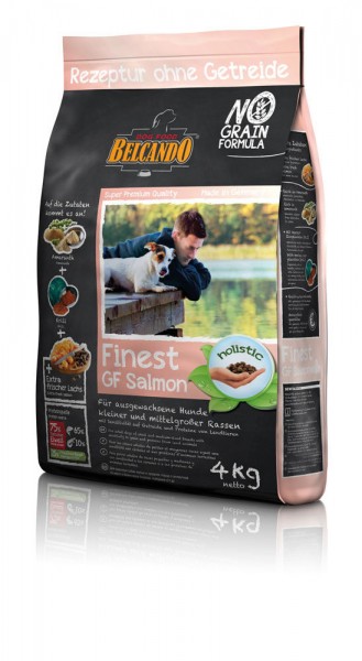 Hunde Trockenfutter - Adult GF Salmon mit Lachs 4kg - Belcando Hundefutter - getreidefrei