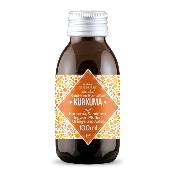 Organic Human - Bio Shot - Kurkuma mit Kurkuma, Sanddorn, Ingwer