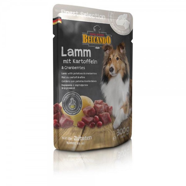 Belcando 1 x 300g Lamm und Kartoffel mit Cranberries Frischebeutel