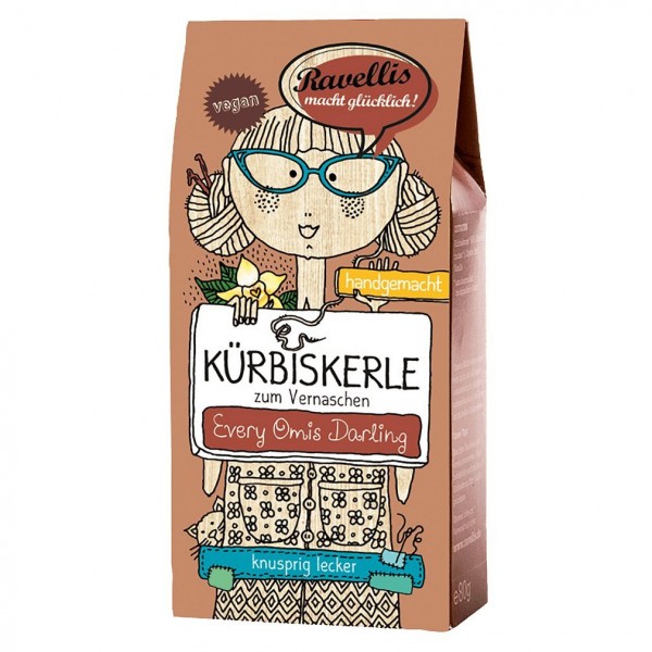 Ravellis Kürbiskerne mit Vanille & Zimt (80 g) - Bio