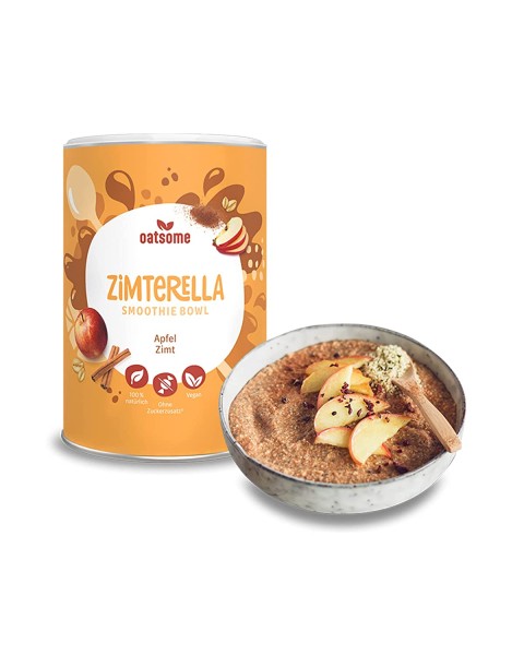 Oatsome - Zimterella - Smoothie Bowl - Nährstoff Frühstück mit 100% Natürlichen Zutaten & ohne Zusatzstoffe und raffinierten Zucker - Lange satt mit nur 200 kcal - 400g