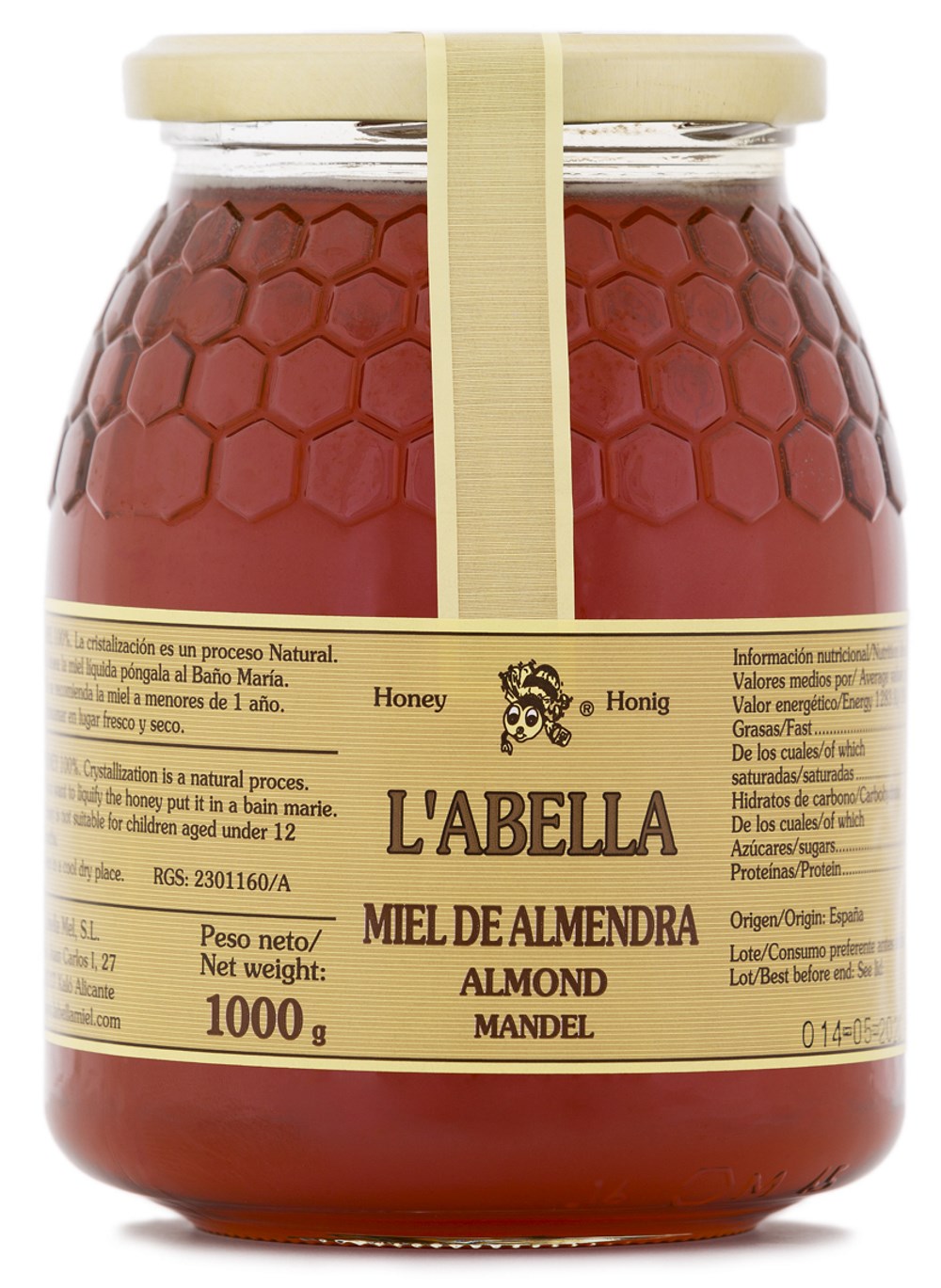 Mandelblütenhonig aus Spanien - Mandel Honig - Premium Qualität ...