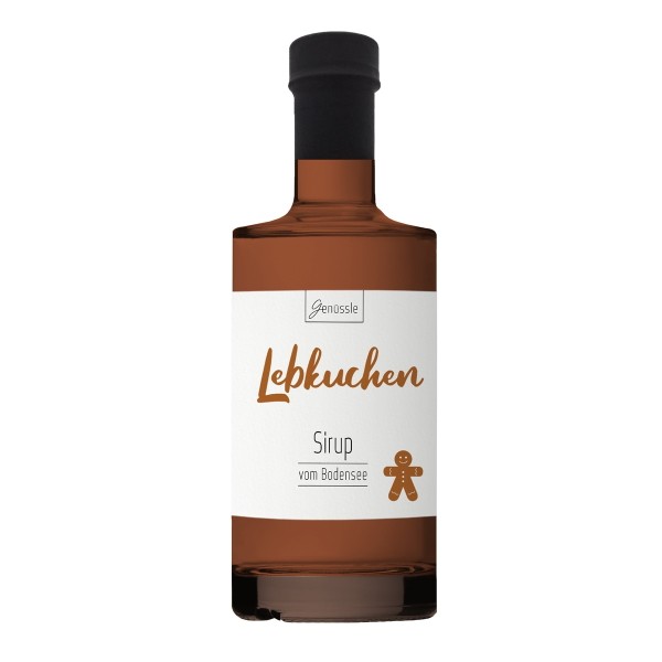 BIO Lebkuchen-Sirup 350ml - Genüssle Gewürzsirup aus Langenargen am Bodensee - Lebkuchensirup