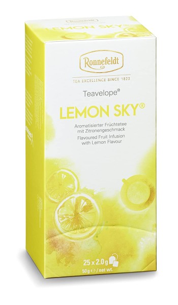 Ronnefeldt Teavelope "Lemon Sky" - Früchtetee mit Zitronengeschmack, 25 Teebeutel, 50 g