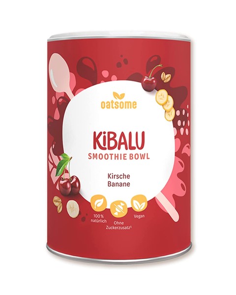 Oatsome - Kibalu - Smoothie Bowl - Nährstoff Frühstück mit 100% natürlichen Zutaten & ohne Zusatzstoffe und raffinierten Zucker - Lange satt mit nur 200 kcal - 400g