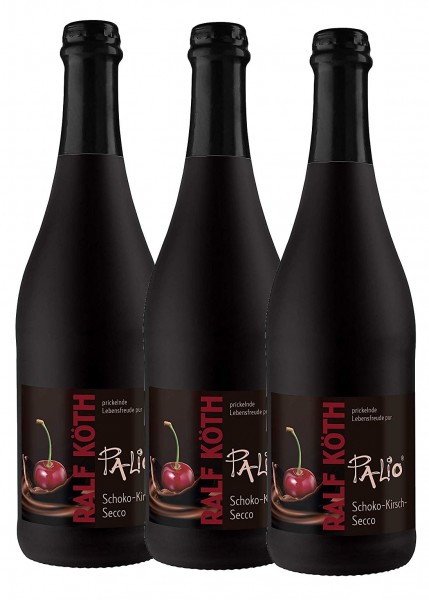 Palio - Schoko Kirsch Secco 3x 0,75l - Fruchtiger Perlwein