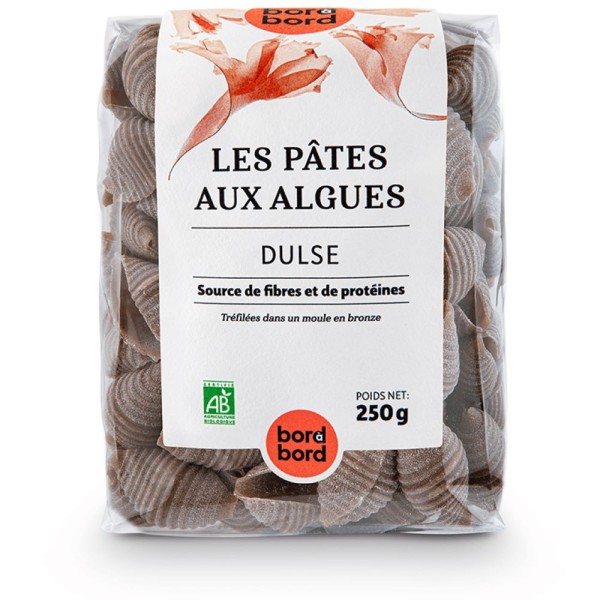 Bord à bord BIO Nudeln mit Algen/Dulse 250g aus Frankreich/Bretagne/Atlantik | Laborgeprüfte Algennudeln