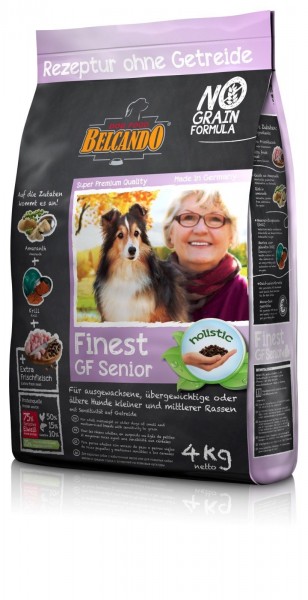 Hunde Trockenfutter - Finest Senior mit Geflügel 4kg - Getreidefrei Belcando Hundefutter