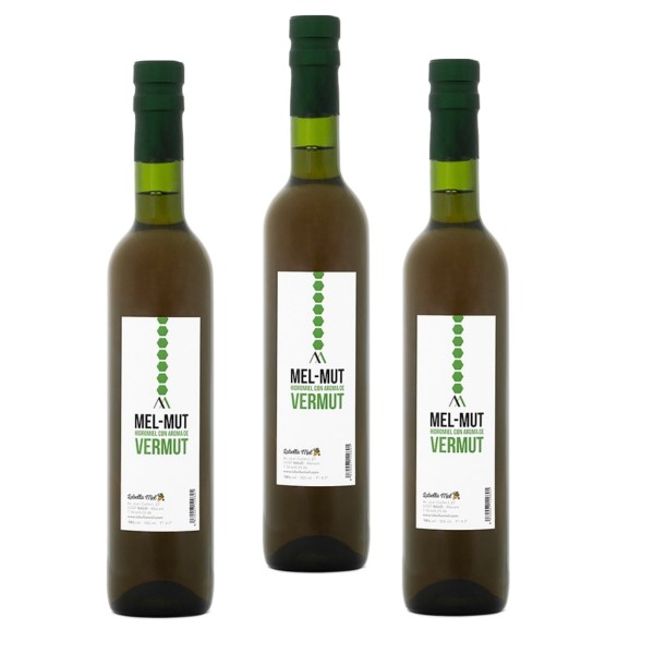 Blütenhonigmet - Honigwein mit Wermut aus Spanien-Premium Qualität-3x500 ml