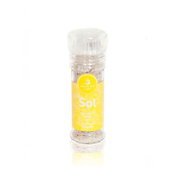 Solana Nin - Meersalz - mit Sand-Strohblume - Salzmühle - 100g