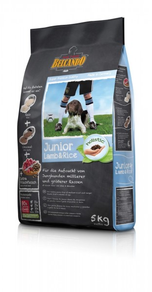 Hunde Trockenfutter - Junior Lamb mit Lamm und Reis 5kg - Belcando Hundefutter - leichtverdaulich