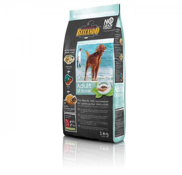 Hunde Trockenfutter - Adult GF Ocean mit Fisch 1kg - Belcando Hundefutter - getreidefrei