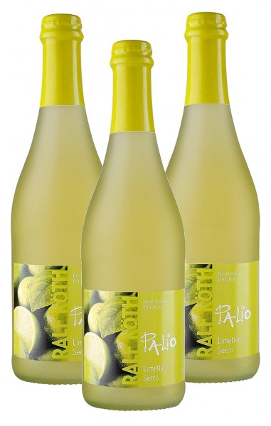 Palio - Limette Secco 3x 0,75l - Fruchtiger Perlwein - Prämiert aus Deutschland