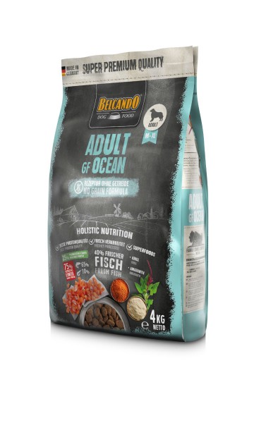 Hunde Trockenfutter - Adult GF Ocean mit Fisch 4kg - Belcando Hundefutter - getreidefrei