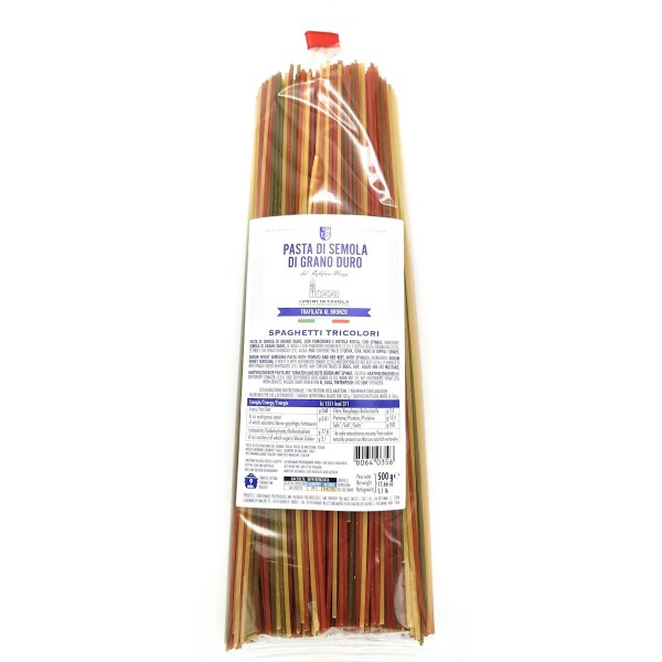 LA TRAFILATA Spaghetti Tricolori/Spaghetti Tricolori 500g