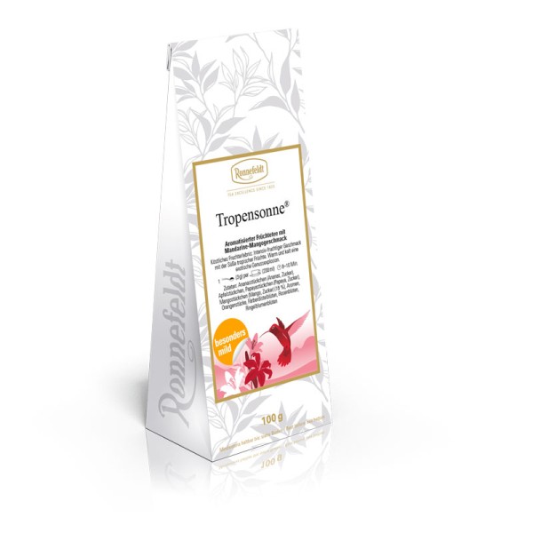 Ronnefeldt - Tropensonne® - Aromatisierter Früchtetee mit Mandarine-Mangogeschmack - 100g