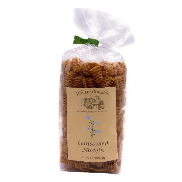 Wasgau Ölmühle - Leinsamennudel - 250 g - Feine Nudeln aus Leinsamenmehl - Ideal für die Ketogene Ernährung