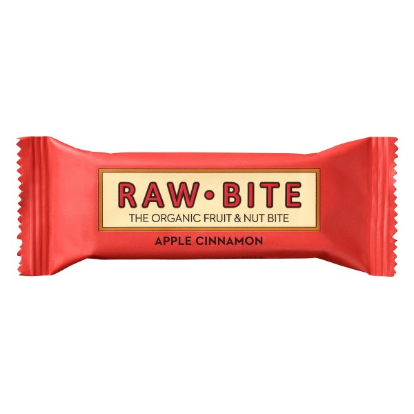 Raw Bite - Apple Cinnamon Riegel - Frucht-Nussriegel mit Apfel und Zimt