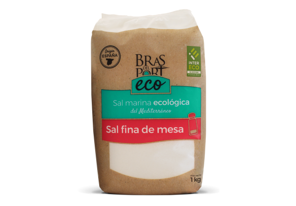 BIO Meersalz - fein - trocken - 100 % natürlich - aus Spanien- Naturpark Salinas Bras del Port- 1 Kg