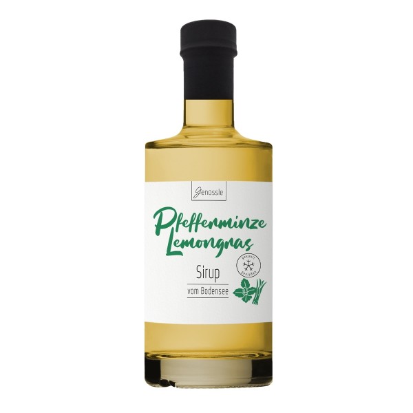 BIO Pfefferminze-Lemongras Sirup-Genüssle Zitronengras Pfefferminz Bodensee Sirup