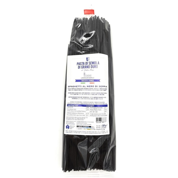 LA TRAFILATA Spaghetti al nero di Seppia/Spaghetti mit Tintenfisch 500g