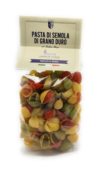 LA TRAFILATA Conchiglie tricolore 500g