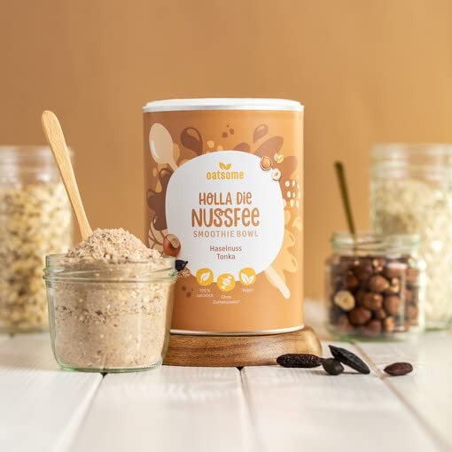 Oatsome - Holla die Nussfee - Smoothie Bowl - Nährstoff Frühstück mit 100% natürlichen Zutaten & ohne Zusatzstoffe und raffinierten Zucker - Lange satt mit nur 200 kcal - 400g