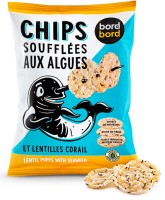 Bord à bord BIO Algenchips 50g aus Frankreich/Bretagne | Soufflierte Algen chips mit roten Linsen Bord à bord BIO Algenchips 50g aus Frankreich/Bretagne | Soufflierte Algen chips mit roten Linsen