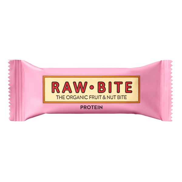 Raw Bite - Protein Riegel - Frucht-Nussriegel mit Reis- und Erbsenproteine
