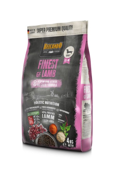 Hunde Trockenfutter - Adult Lamb mit Lamm 4kg - Getreidefrei Belcando Hundefutter