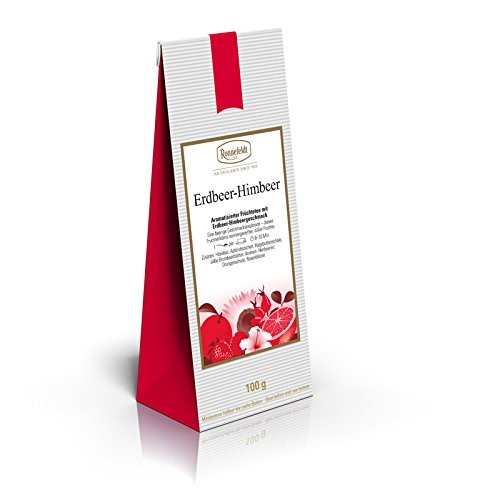 Ronnefeldt - Erdbeer-Himbeer - Aromatisierter Früchtetee mit Erdbeer-Himbeergeschmack - 100g