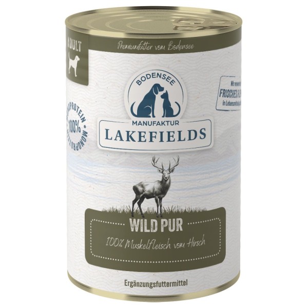 LAKEFIELDS MANUFAKTUR Ergänzungsfutter Wild PUR für Hunde