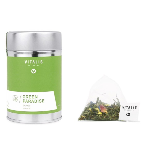Vitalis - Grüntee Green Paradise 36g Tea - Tee von Vitalis Dr. Joseph - Grüner Tee