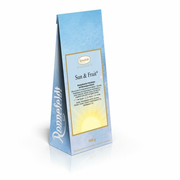 Ronnefeldt - Sun & Fruit - Aromatisierter Früchtetee mit Beerengeschmack - 100g