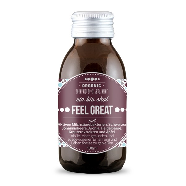 Organic Human - Bio Shot - Feel Great Fruits mit Aktiven Milchsäurebakterien